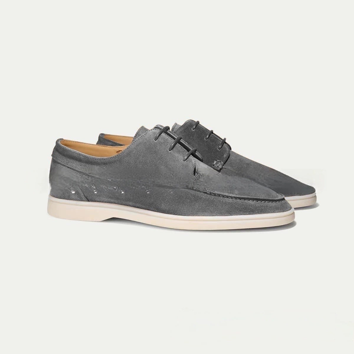 Men's Suede-Look Loafers | Lace Up