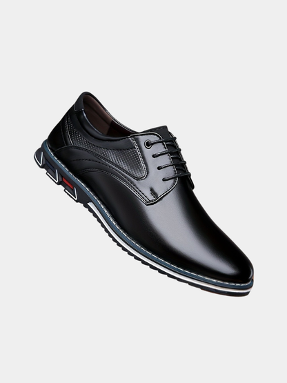 Men's Lace-Up Perforated Derby Shoes | Chunky Sole