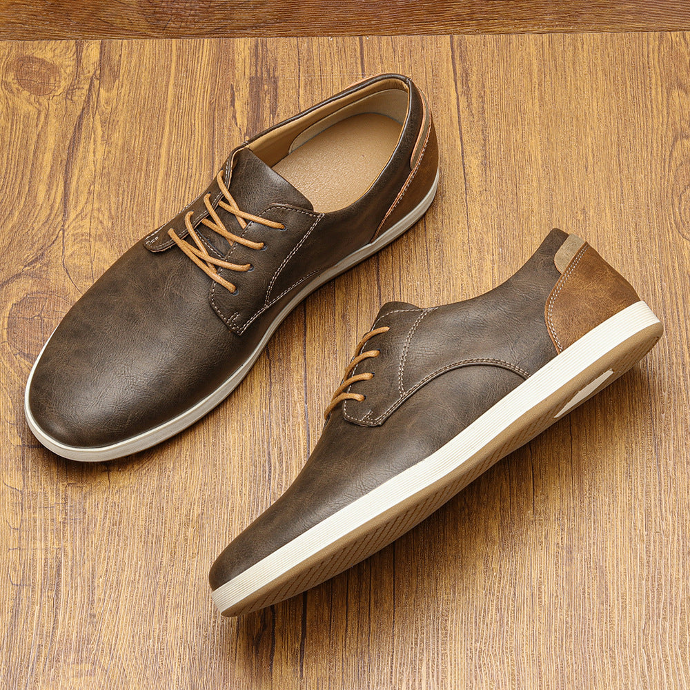 Men's Lace-Up Sneakers Shoes | Low Top
