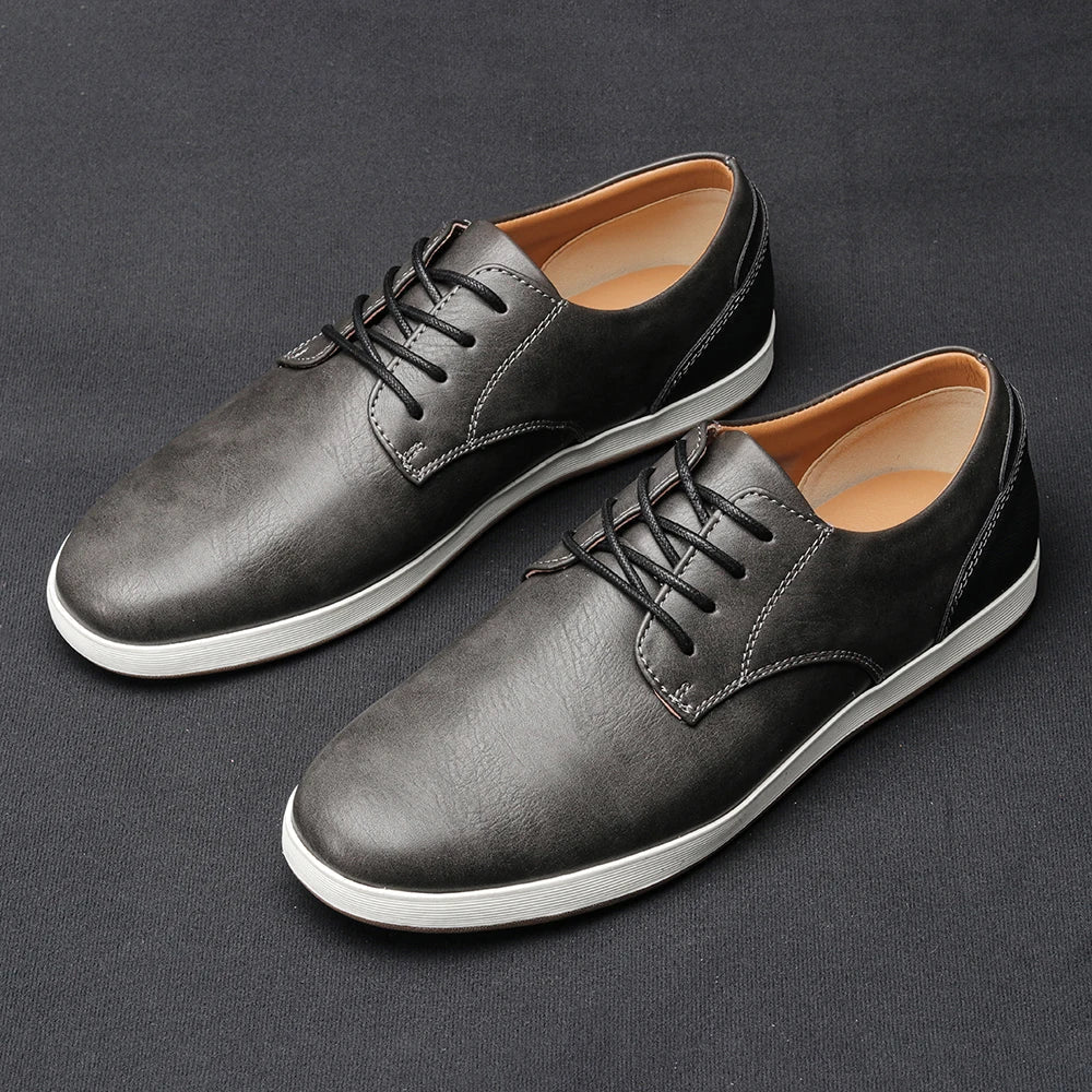 Men's Lace-Up Sneakers Shoes | Low Top
