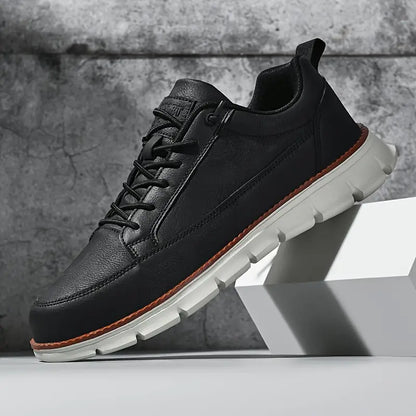 Men's Lace Up Trainers | Contrast Sole