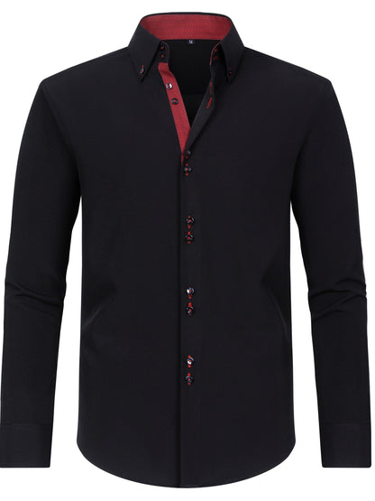 Men's Long Sleeve Button-Down Shirt | Slim Fit