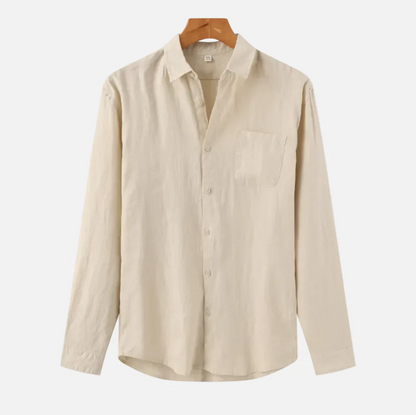 Men's Long Sleeve Oxford Shirt | Chest Pocket