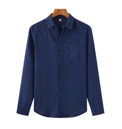 Men's Long Sleeve Oxford Shirt | Chest Pocket