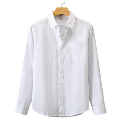 Men's Long Sleeve Oxford Shirt | Chest Pocket
