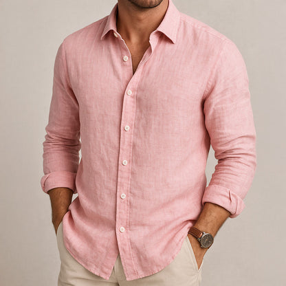 Men's Long Sleeve Shirt | Curved Hem