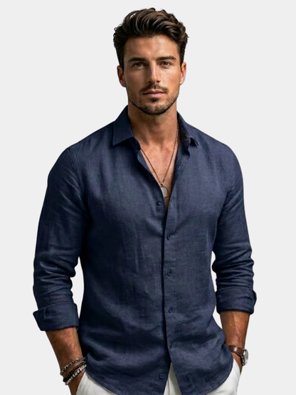 Men's Long Sleeve Shirt | Rolled Cuffs