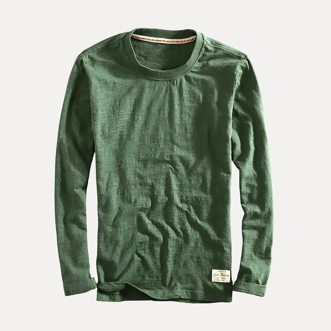 Men's Crew Neck T-Shirt | Long Sleeve