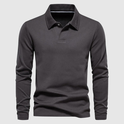 Men's Pique Polo Shirt | Long Sleeve