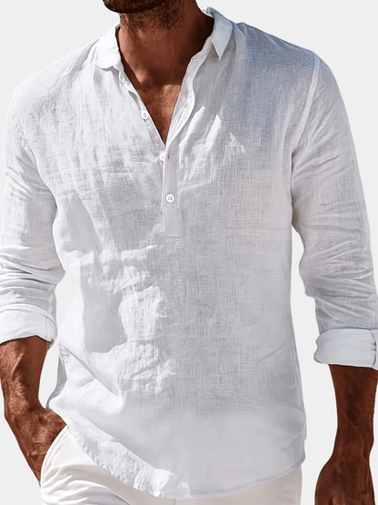 Men's Beach Popover Shirt | Long Sleeve
