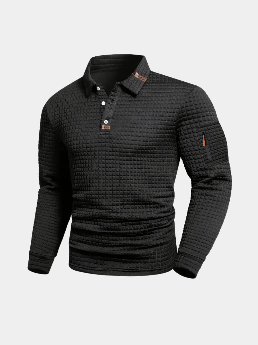 Men's Collar Polo Shirt | Zip Pocket