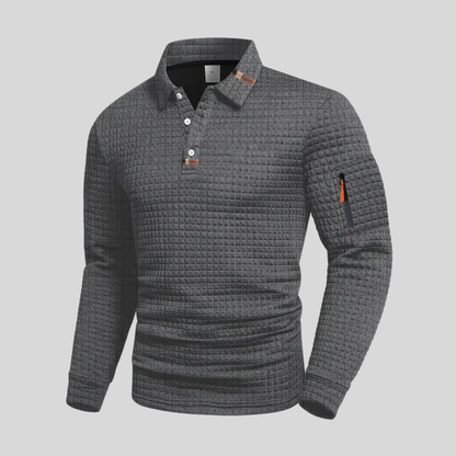 Men's Collar Polo Shirt | Zip Pocket
