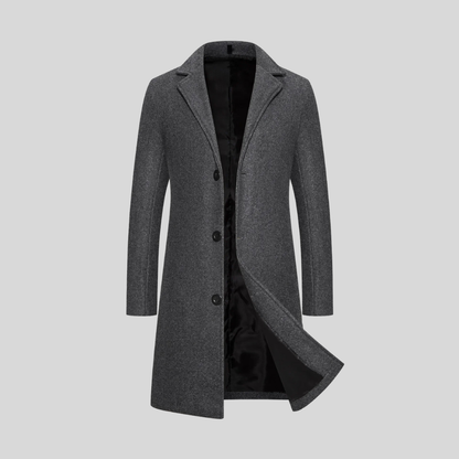 Men's Longline Single-Breasted Jacket | Slim Fit