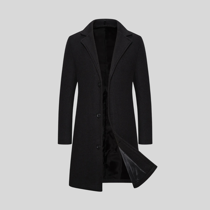 Men's Longline Single-Breasted Jacket | Slim Fit