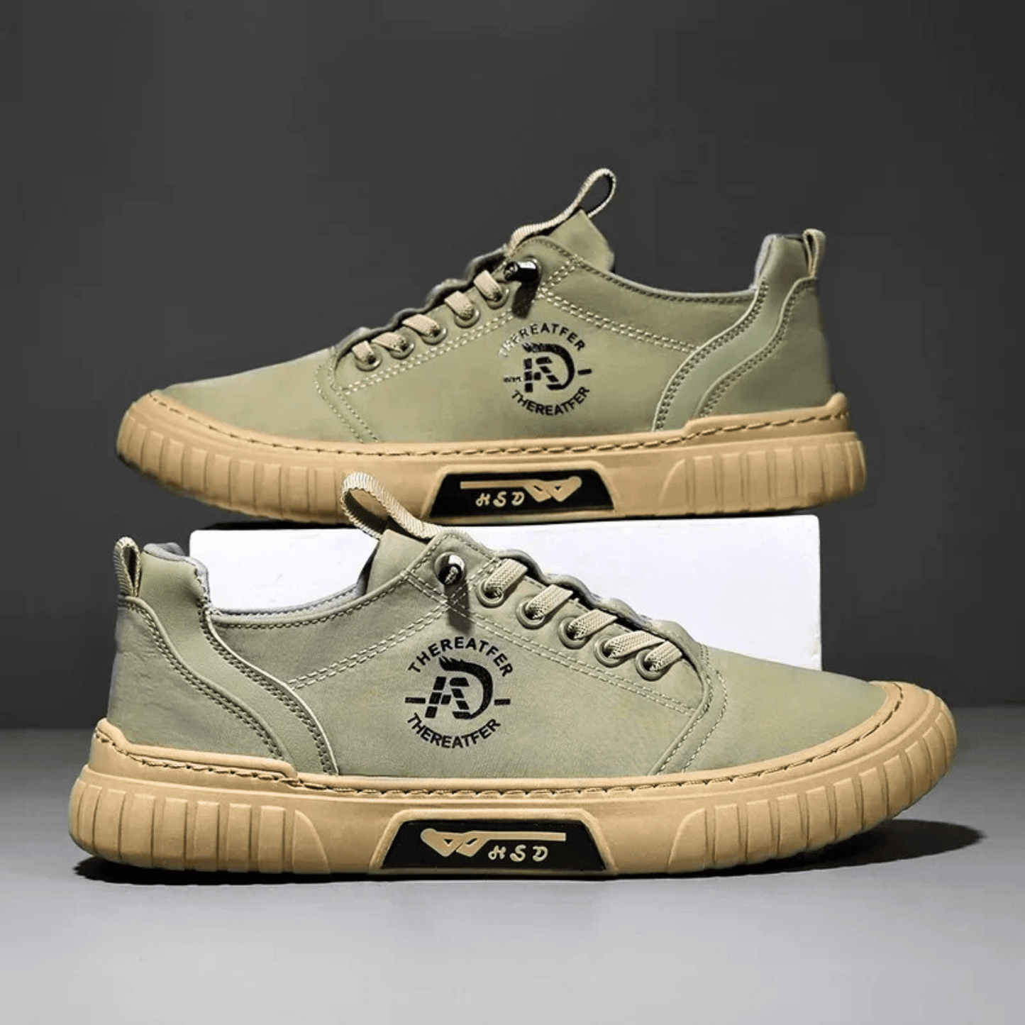 Men's Lace Up Sports Trainers | Gum Sole