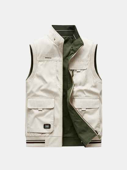 Men's Waterproof Gilet | Stand Collar