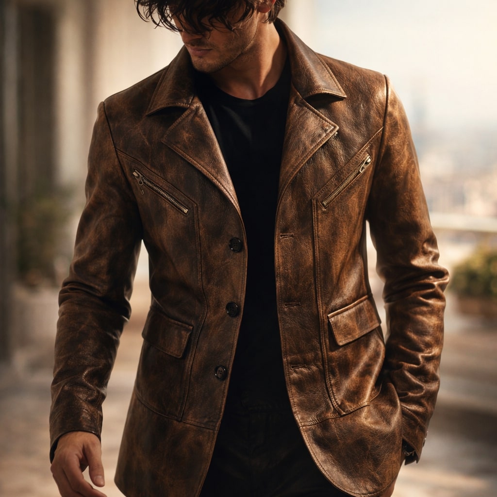 Men's Longline Jacket | Button Up