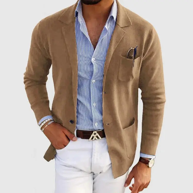 Men's Slim Fit Patch Pocket Jacket | Notch Lapel
