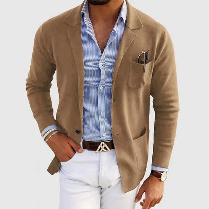 Men's Slim Fit Patch Pocket Jacket | Notch Lapel