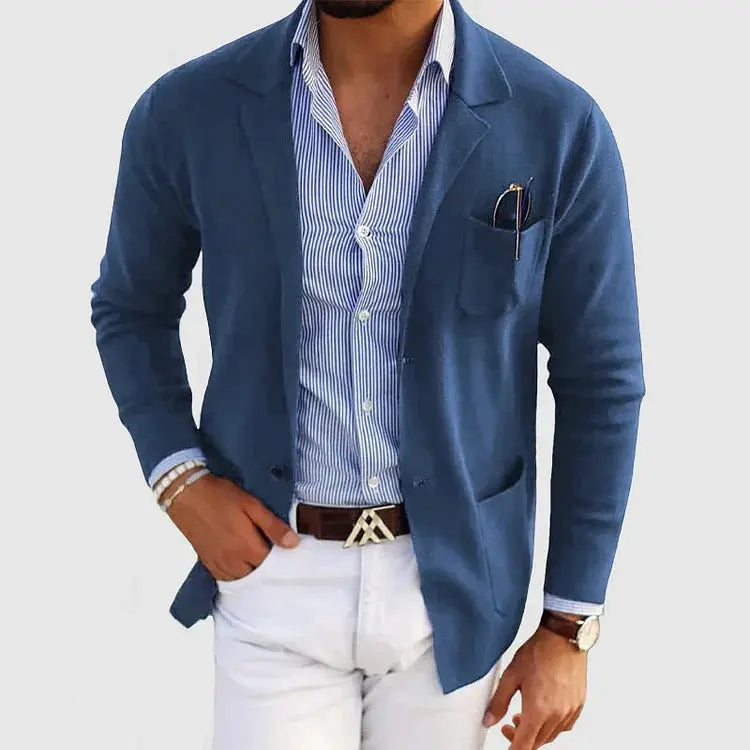 Men's Slim Fit Patch Pocket Jacket | Notch Lapel