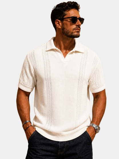 Men's Collar Polo Shirt | V-Neck