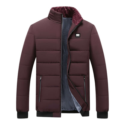 Men's Padded Funnel Neck Jacket | Zip Up