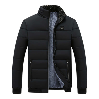 Men's Padded Funnel Neck Jacket | Zip Up