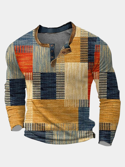 Men's Henley T-Shirt | Long Sleeve