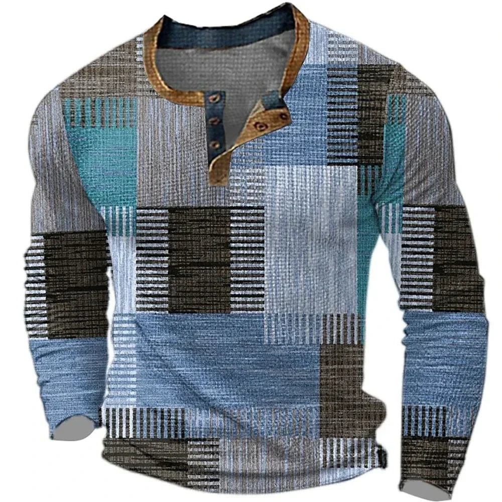 Men's Henley T-Shirt | Long Sleeve