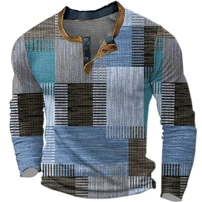 Men's Henley T-Shirt | Long Sleeve