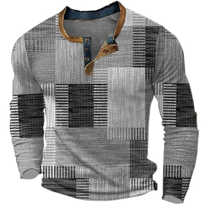 Men's Henley T-Shirt | Long Sleeve