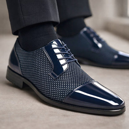 Men's Pointed Toe Derby Shoes | Lace Up