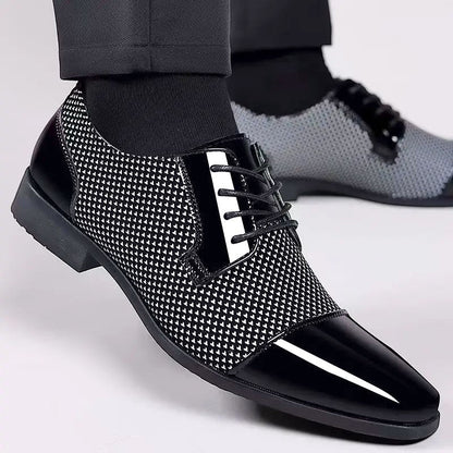 Men's Pointed Toe Derby Shoes | Lace Up