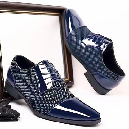 Men's Pointed Toe Derby Shoes | Lace Up