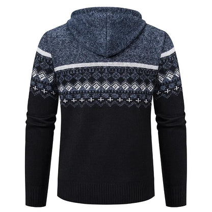 Men's Nordic Hooded Cardigan Hoodie | Zip Up
