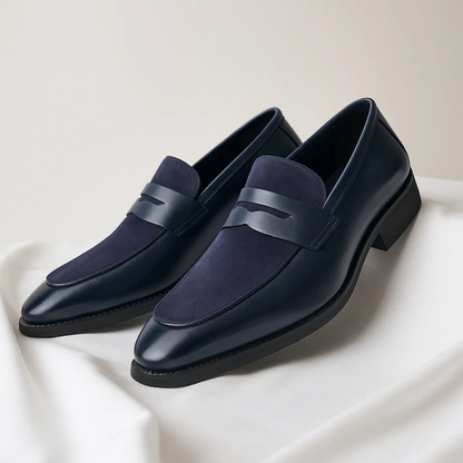 Men's Slip On Penny Loafers | Suede-Look
