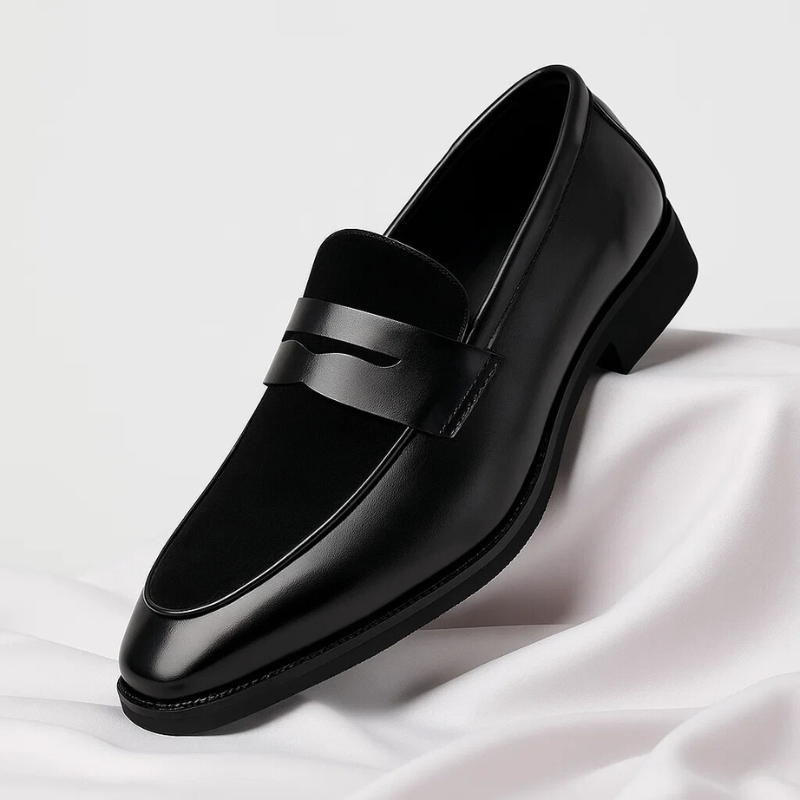 Men's Slip On Penny Loafers | Suede-Look