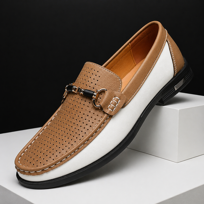 Men's Perforated Horsebit Loafers | Slip On