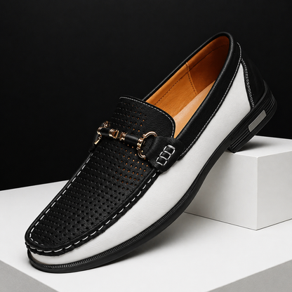 Men's Perforated Horsebit Loafers | Slip On