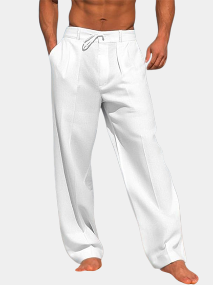 Men's Pleated Trousers | Wide Leg