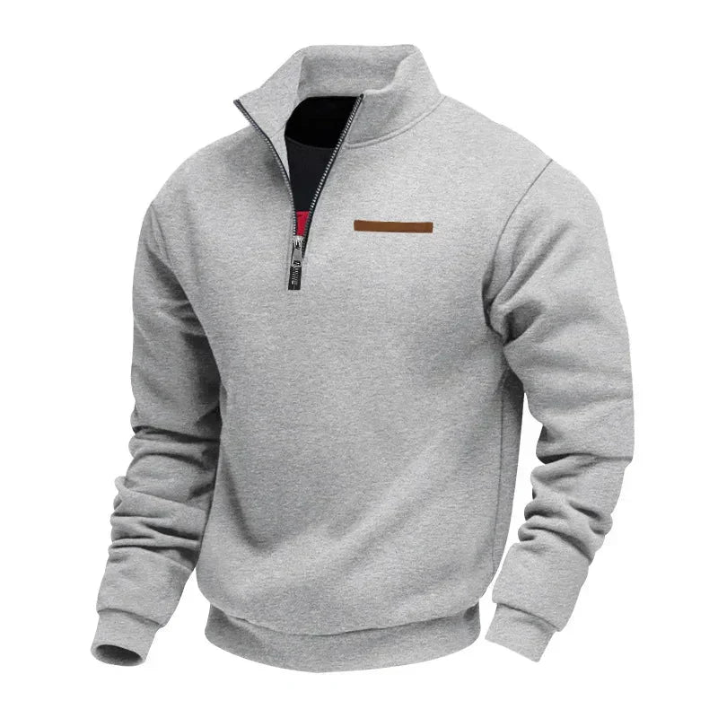 Men's Quarter Zip Sweatshirt Jumper | Funnel Neck