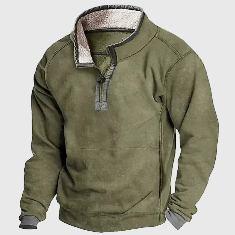 Men's Funnel Neck Sweatshirt Jumper | Quarter Zip