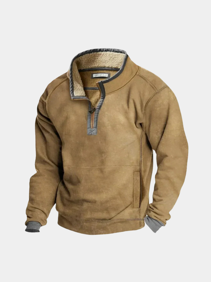 Men's Funnel Neck Sweatshirt Jumper | Quarter Zip