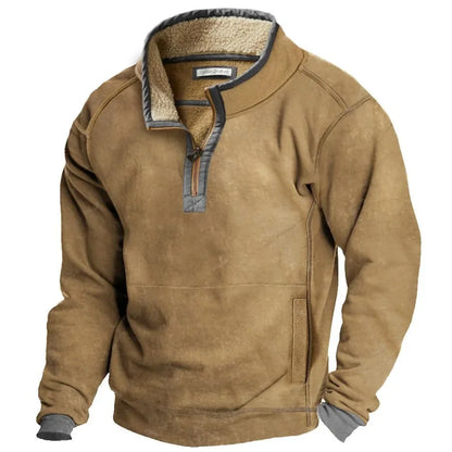 Men's Zip Neck Jumper | Funnel Collar