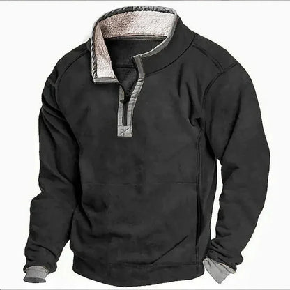 Men's Zip Neck Jumper | Funnel Collar
