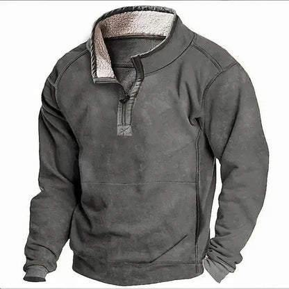 Men's Zip Neck Jumper | Funnel Collar