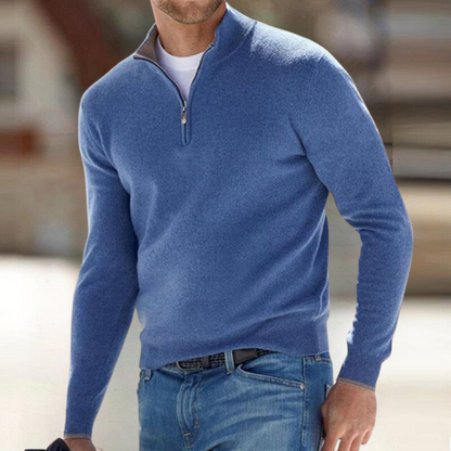 Men's Quarter Zip Jumper | Funnel Neck