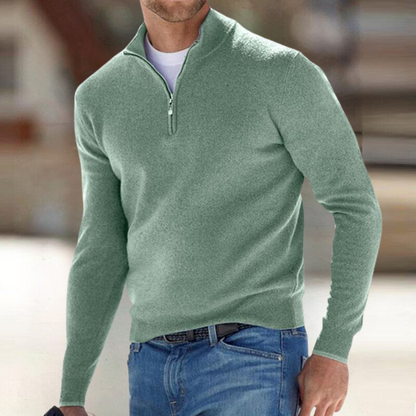 Men's Quarter Zip Jumper | Funnel Neck