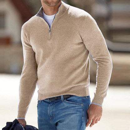 Men's Quarter Zip Jumper | Funnel Neck