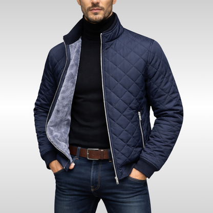 Men's Quilted Bomber | Zip Up